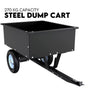 270kg Steel Dump Cart for Ride on Mower ATV Metal Garden Trailer V379-DUMPCART27