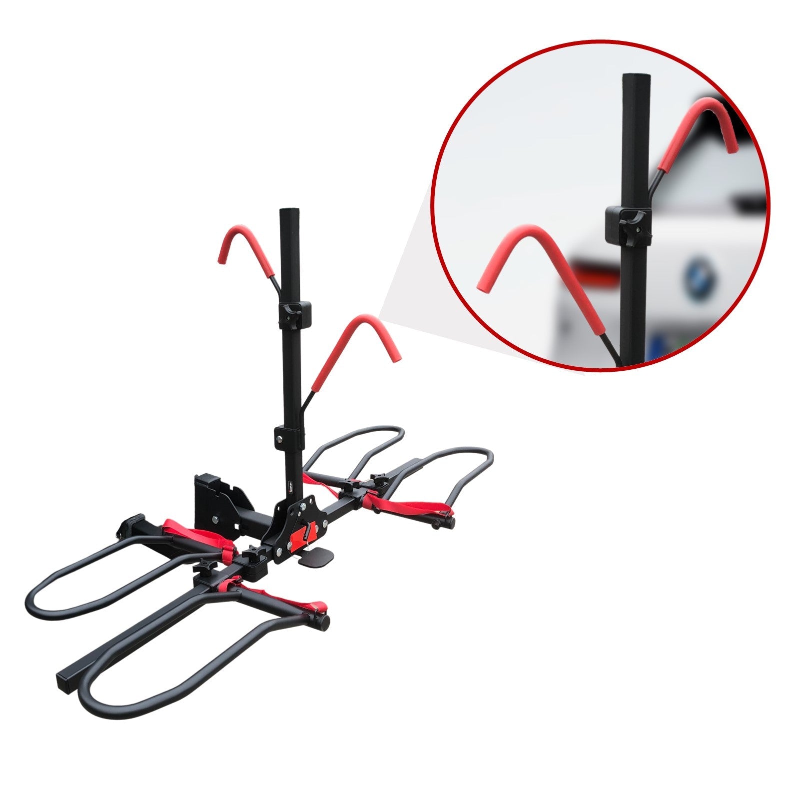 2 E Bike Platform Rack Rear Vehicle Car Carrier Bicycle Holder Hitch Receiver Foldable V379-EBKCARBC20