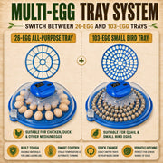 26 Egg Hatching Incubator Machine Automatic Turning Digital LED Chicken Duck