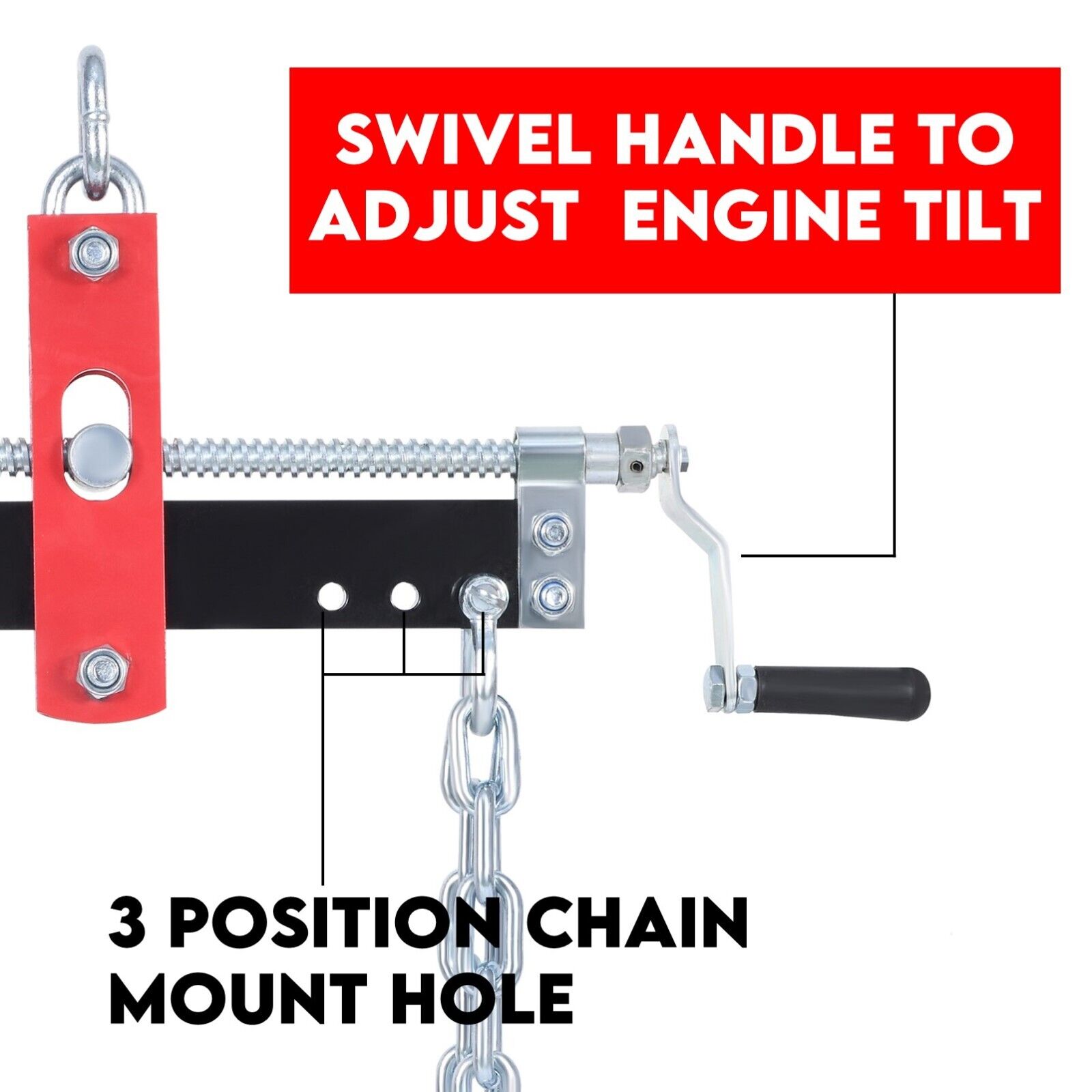 Engine Leveler Balancer 907kg Load Shop Crane Hoist Chain Lift Loading Leveller V379-ENGLEVLR200004