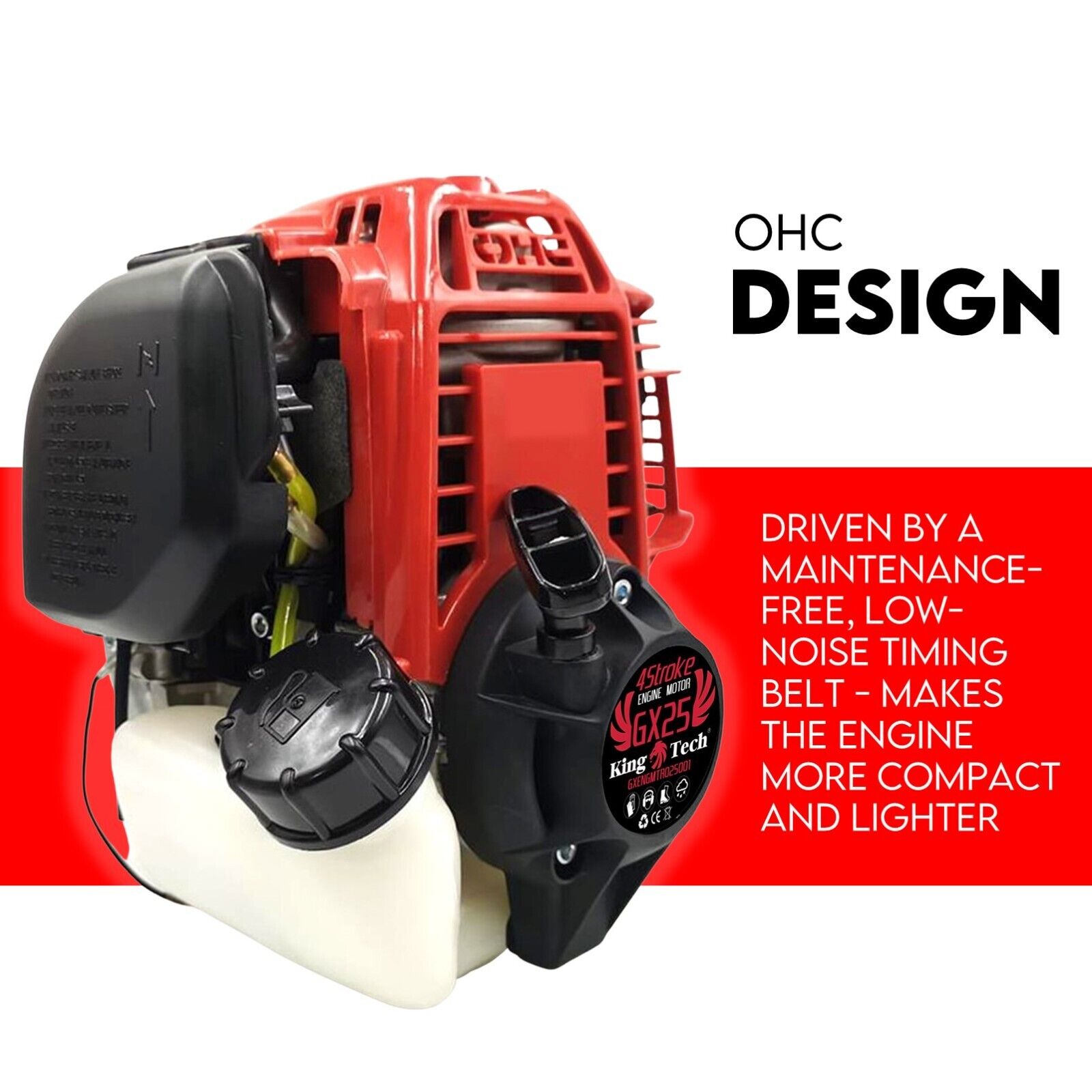 4 Stroke Engine Motor for Brushcutter Trimmer Brush Cutter Honda GX25 Replace V379-ENGNMGX2500002