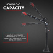 800kg Electric Hoist Winch Crane 12V Swivel Car Truck UTE Lift 360 degrees Pick up V379-EWINCHCRAN