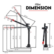 800kg Electric Hoist Winch Crane 12V Swivel Car Truck UTE Lift 360 degrees Pick up V379-EWINCHCRAN