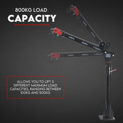 800kg Electric Hoist Winch Crane 12V Swivel Car Truck UTE Lift 360 degrees Pick Up V379-EWINCHCRANE001
