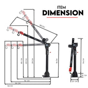 800kg Electric Hoist Winch Crane 12V Swivel Car Truck UTE Lift 360 degrees Pick Up V379-EWINCHCRANE001