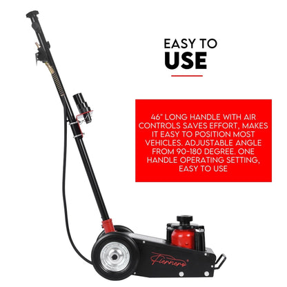 Low Profile 22 Ton Air Hydraulic Trolley Jack Floor Garage Truck Service Jack V379-FLRJAKAH022006