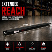 1800mm Forklift Fork Tynes Extension Slippers Heavy Duty Tynes