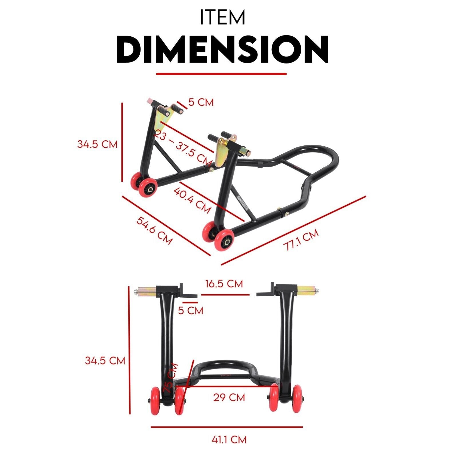 Motorcycle Stand Rear and Front V379-FTRRMOTSTND001