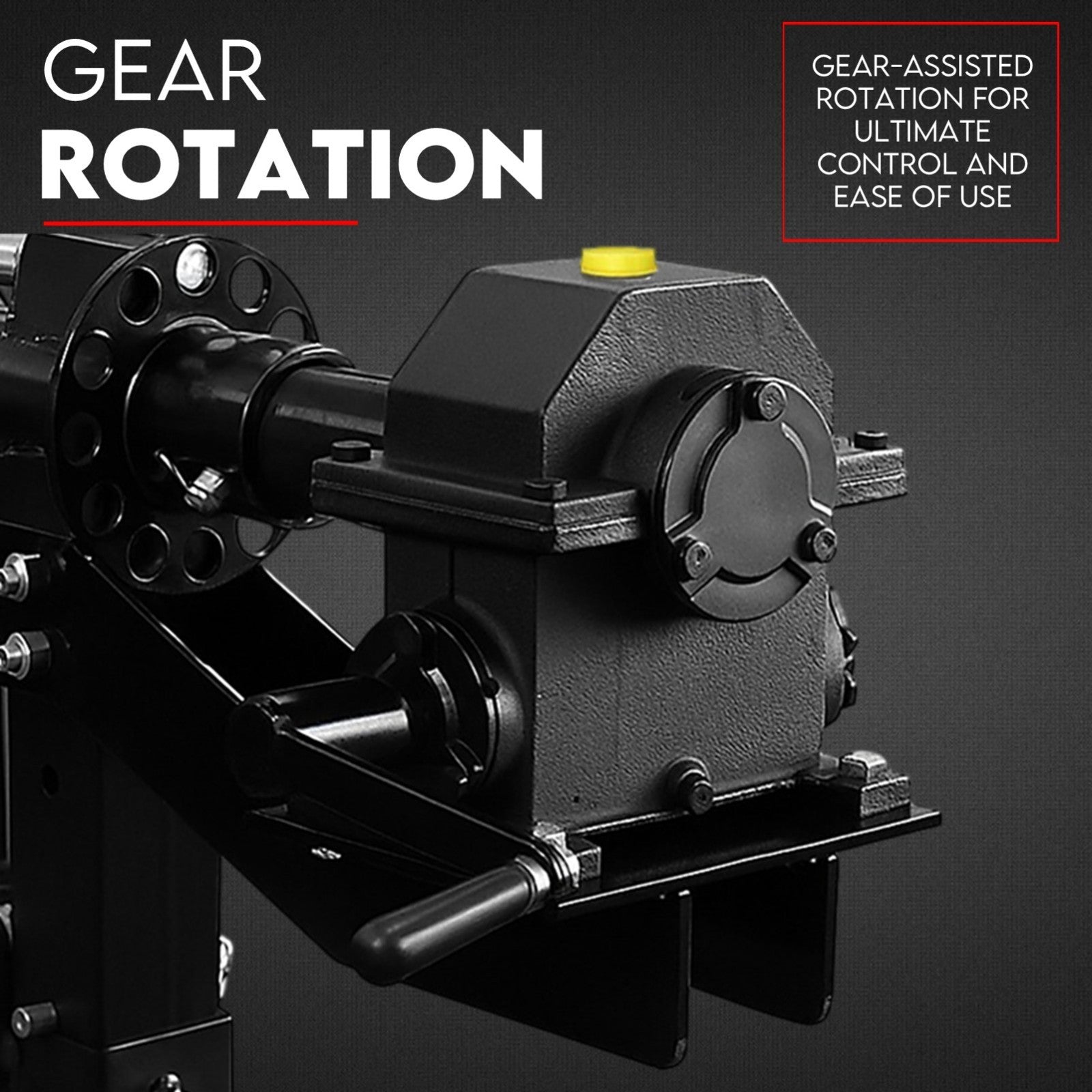 Gear Box Drive Rotation Conversion Kit for Car Rotisserie 4500LBS Auto Repair V379-GEARBOX001
