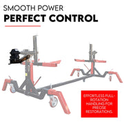 Gear Box Drive Rotation Conversion Kit for Car Rotisserie 4500LBS Auto Repair V379-GEARBOX001