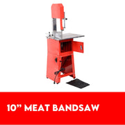 10" Meat Bandsaw Cutting Table & Mincer Band Saw Sausage Grinder Filler V379-MEATBSAW25