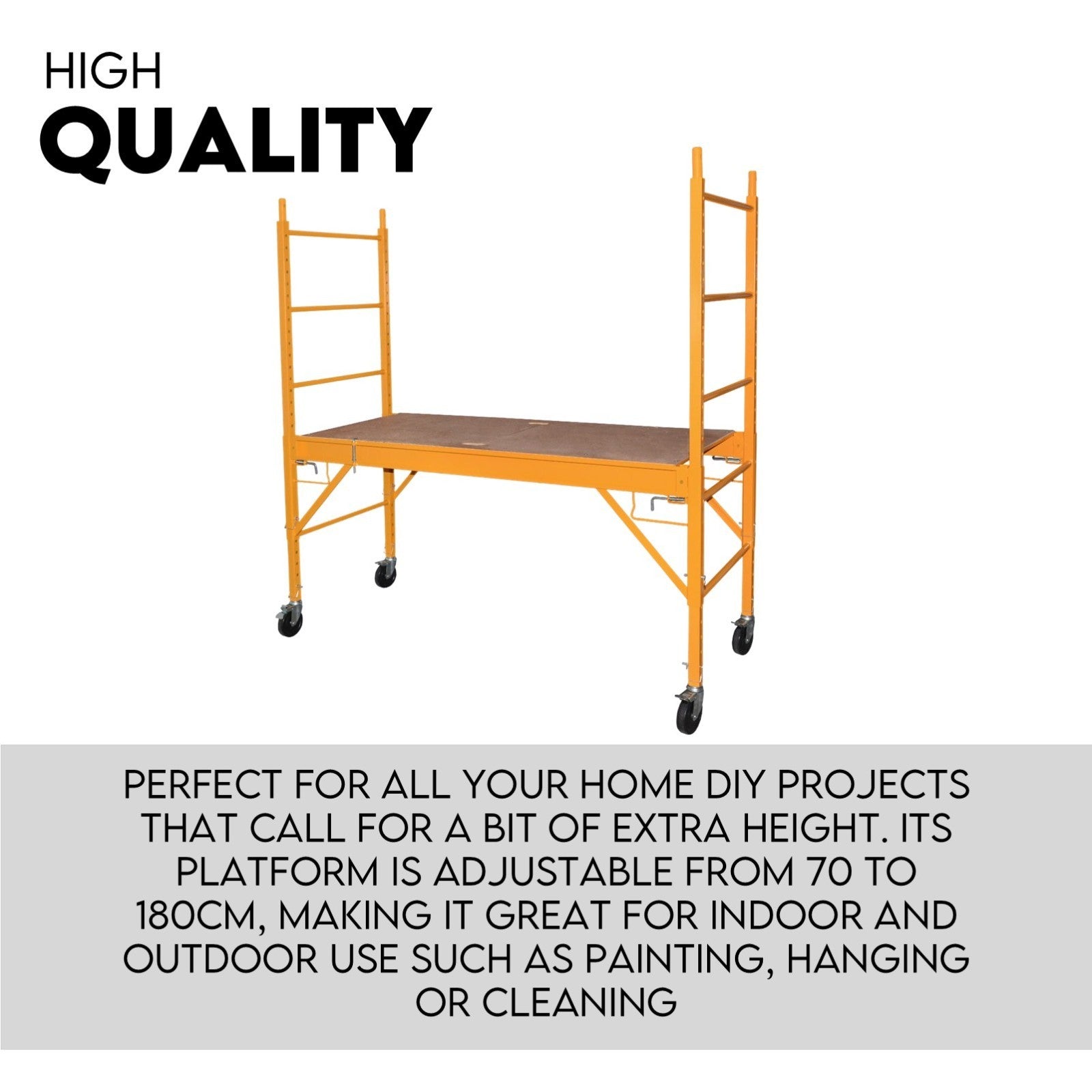 450kg Mobile Scaffold High Work Safety Platform Scaffolding Portable Ladder V379-MOBSCAFF04