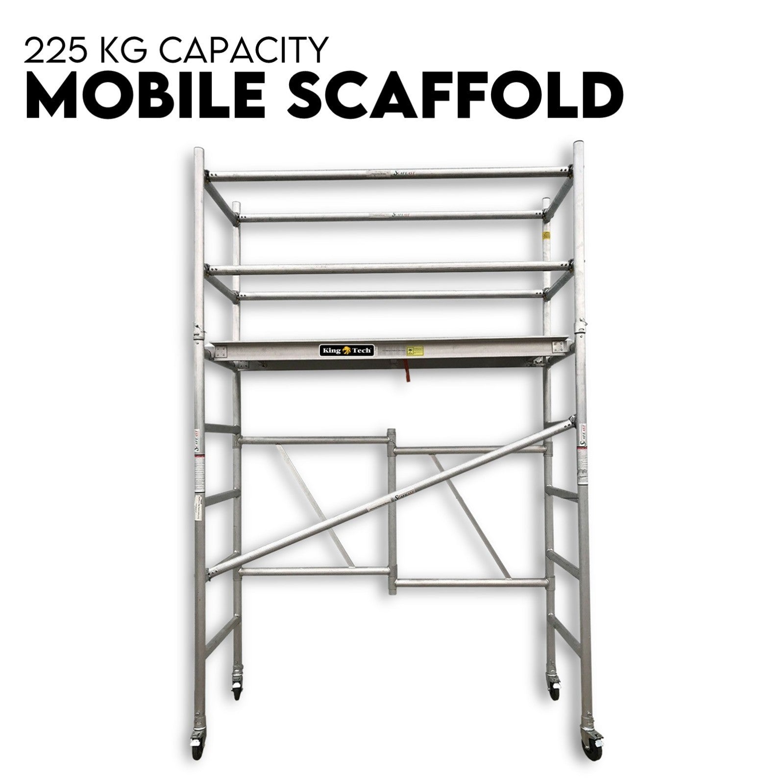 3M Mobile Scaffold Aluminium 225KG Capacity Portable Safety Platform V379-MOBSCAFF30