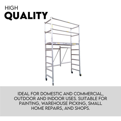 3M Mobile Scaffold Aluminium 225KG Capacity Portable Safety Platform V379-MOBSCAFF30