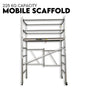 3.0M Aluminium Scaffold Mobile Tower Single Width Platform Height AU Standard V379-MOBSCAFF3SET03