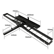 227kg Motorcycle Motorbike Carrier Hauler Hitch Mount Rack Tow Bar V379-MOTORCRNK6