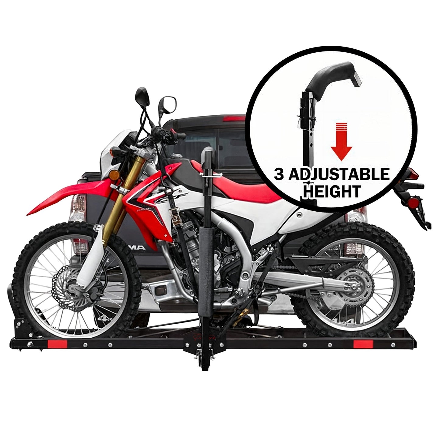 Motorcycle Motorbike Carrier Rack Towbar Arm Rack Dirt Bike Ramp Brake Lights V379-MOTORCRP604007
