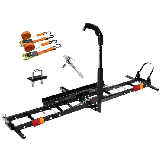 Motorcycle Motorbike Carrier Rack 2" Towbar Arm Dirt Bike Ramp Brake Lights V379-MOTORCRPM6