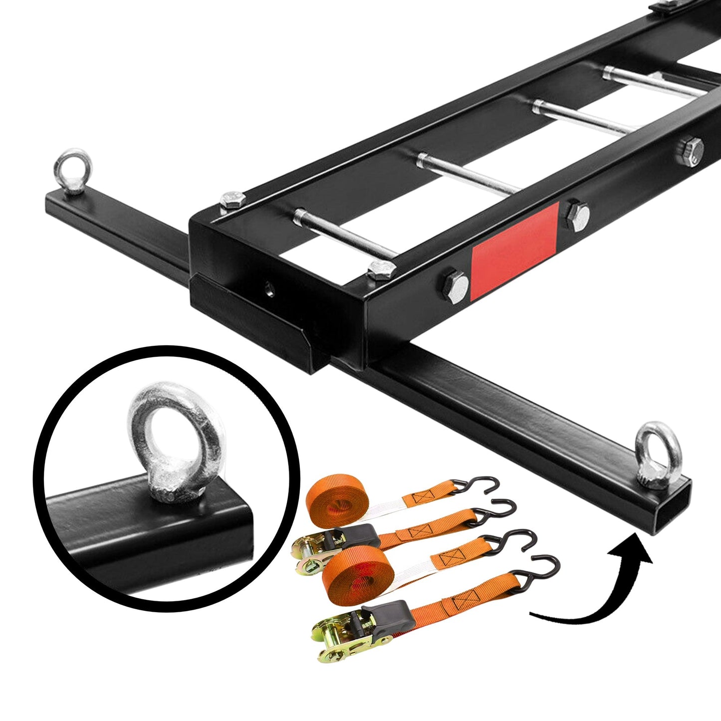 Motorcycle Motorbike Carrier Rack 2" Towbar Arm Dirt Bike Ramp Brake Lights V379-MOTORCRPM6