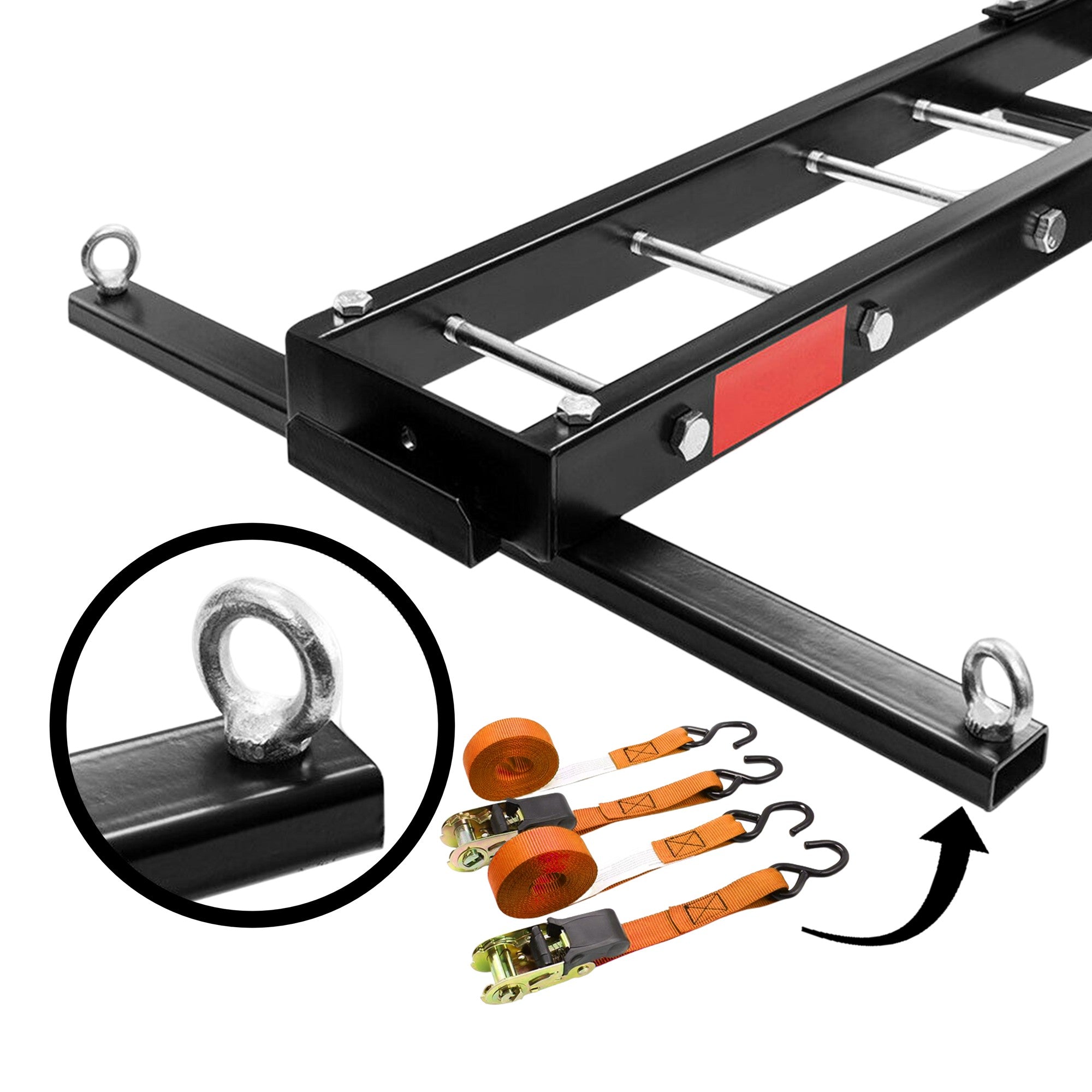 Motorcycle Motorbike Carrier Rack 2" Towbar Arm Dirt Bike Ramp Brake Lights V379-MOTORCRPM6