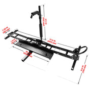 Motorcycle Motorbike Carrier Rack 2" Towbar Arm Dirt Bike Ramp Brake Lights V379-MOTORCRPM6