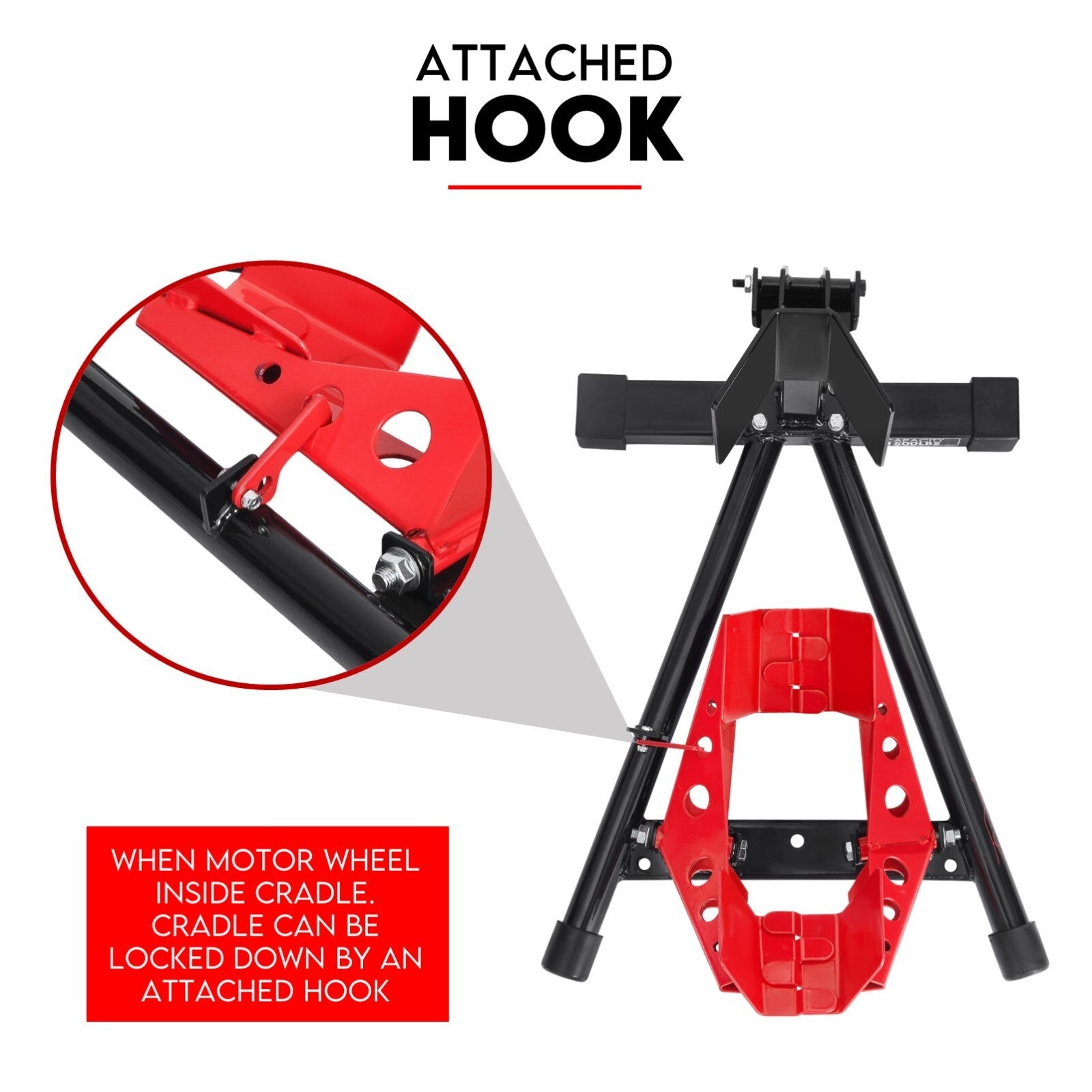Front Wheel Stand Clamp Chock Motorcycle Stand Trailer Stand Bike V379-MOTORSTAND