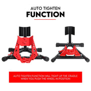 Heavy Duty Motorcycle Motorbike Stand Front Wheel Chock Trailer Transport V379-MOTORSTANDF001