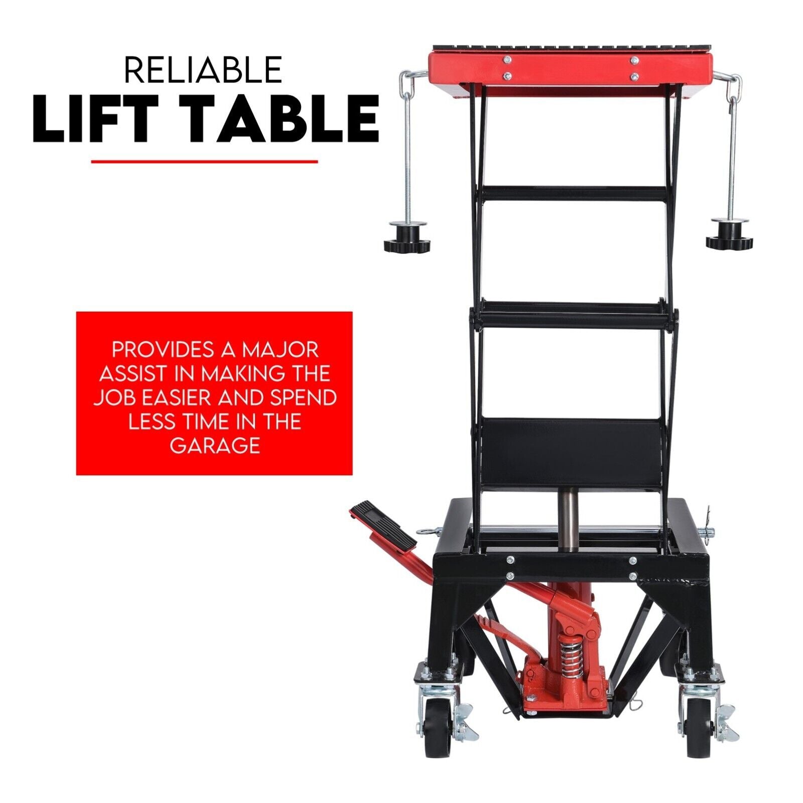Motorcycle Scissor Lift Stand 136kg Hydraulic Motorbike Lifter Dirt Bike Jack V379-MOTOSCRLIFT001