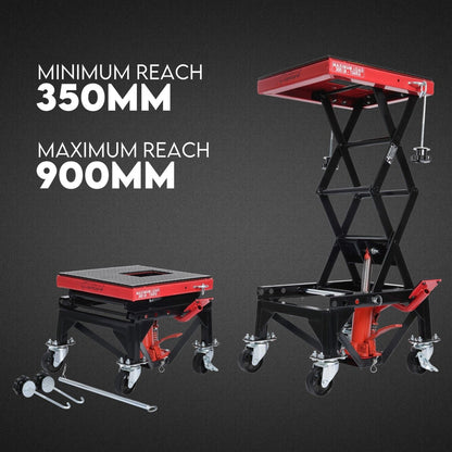Motorcycle Scissor Lift Stand 136kg Hydraulic Motorbike Lifter Dirt Bike Jack V379-MOTOSCRLIFT001