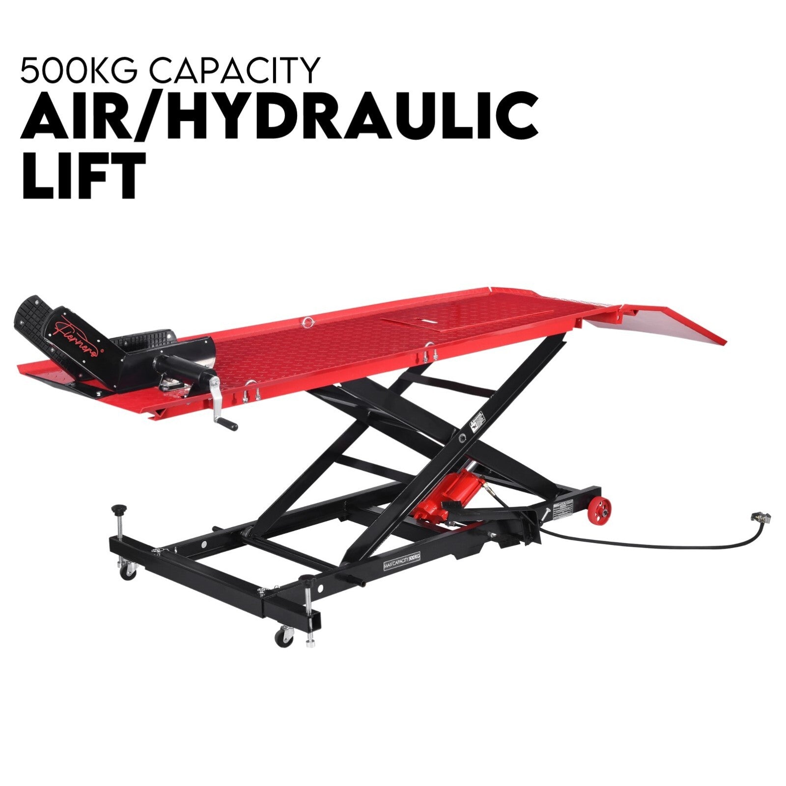 Motorcycle Lift 500kg Table Hydraulic Bike Jack Mechanic Stand Hoist Lifter V379-MTRLFTAIR5