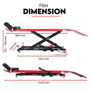 Motorcycle Lift 500kg Table Hydraulic Bike Jack Mechanic Stand Hoist Lifter V379-MTRLFTAIR5