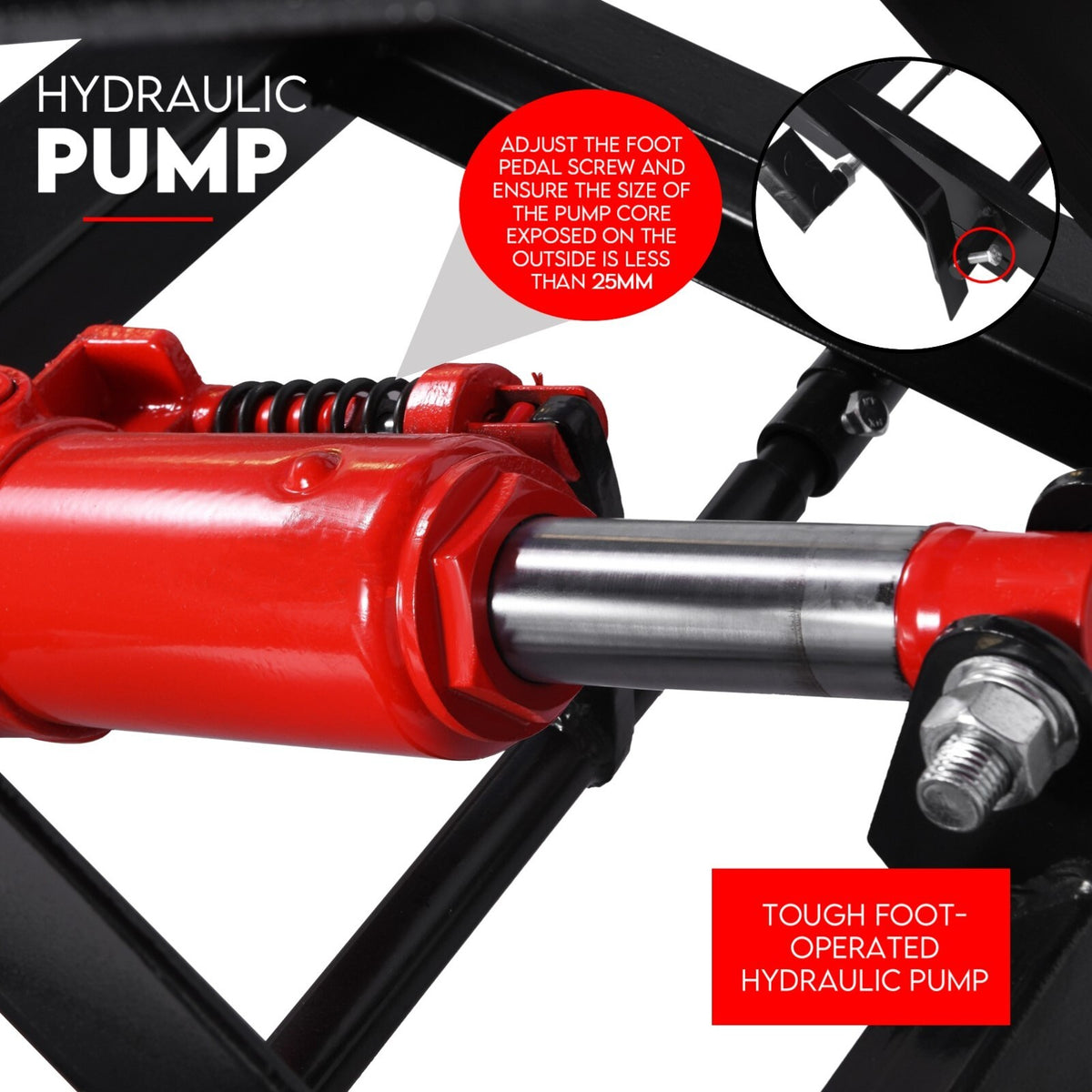 Motorcycle Lift 500kg Table Hydraulic Bike Jack Mechanic Stand Hoist Lifter V379-MTRLFTAIR5