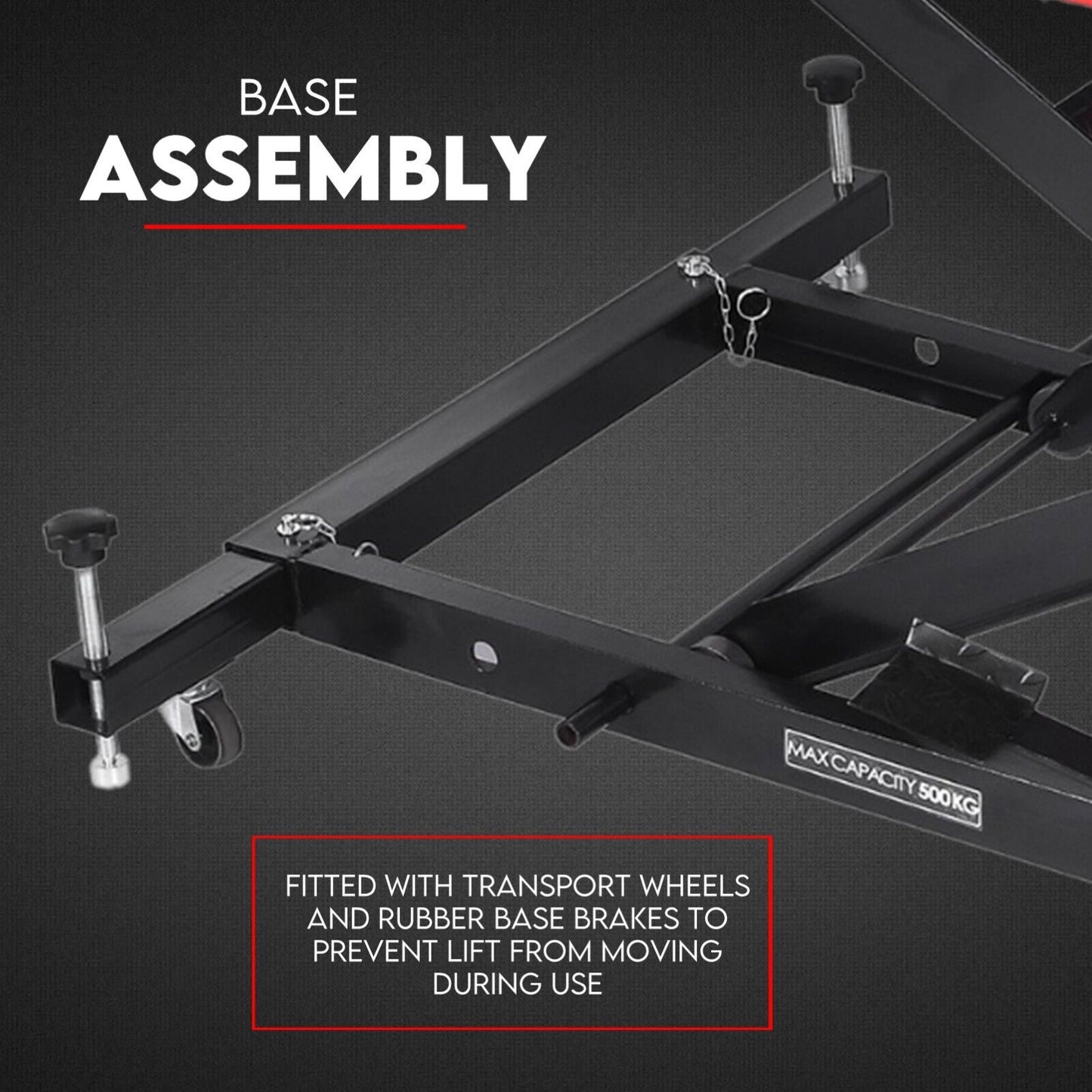 Motorcycle Lift 500kg Table Hydraulic Air Bike Jack Mechanic Stand Hoist Lifter V379-MTRLFTAIR50001