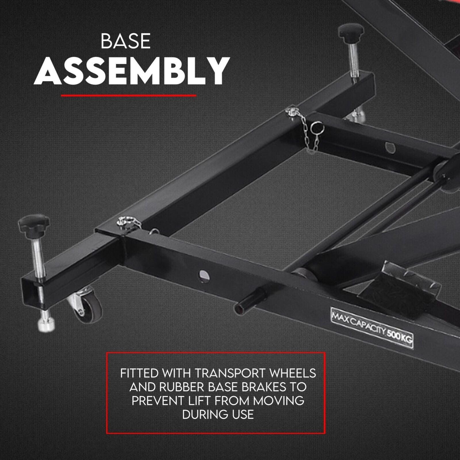 Motorcycle Lift 500kg Table Hydraulic Air Bike Jack Mechanic Stand Hoist Lifter V379-MTRLFTAIR50001