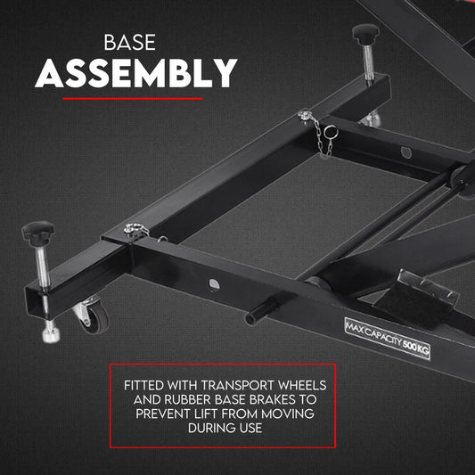 500Kg Hydraulic Motorcycle Lift Motorbike Stand Bike Jack Hoist Lift Table V379-MTRLFTHYD5