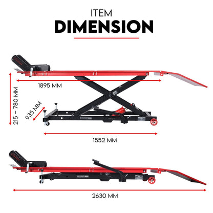 500Kg Hydraulic Motorcycle Lift Motorbike Stand Bike Jack Hoist Lift Table V379-MTRLFTHYD5