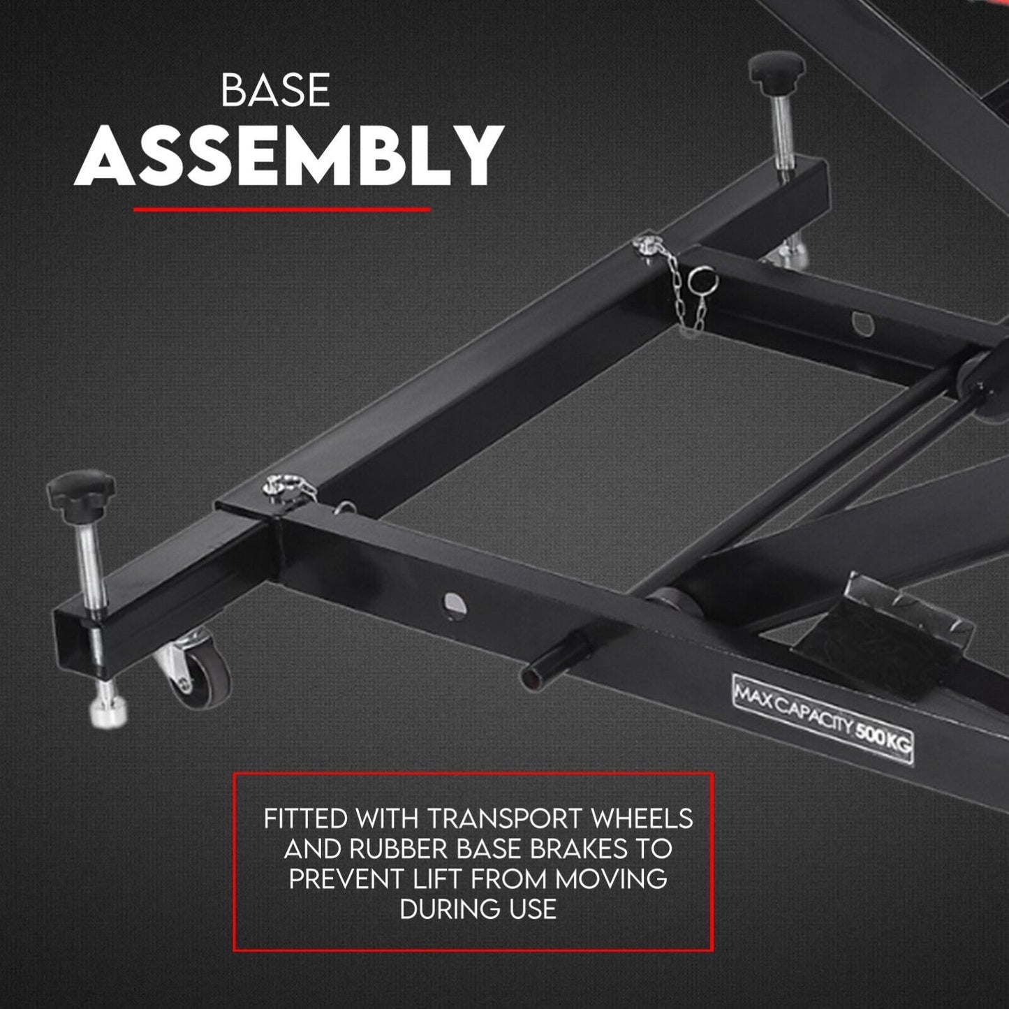 Motorcycle Lift Table Hydraulic 500kg Bike Jack Mechanic Stand Hoist Lifter V379-MTRLFTHYD50001