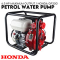 6.5HP Petrol Water Pump Honda GP200 Twin Impeller Irrigation Fire Fighting V379-PETRLWTRGP