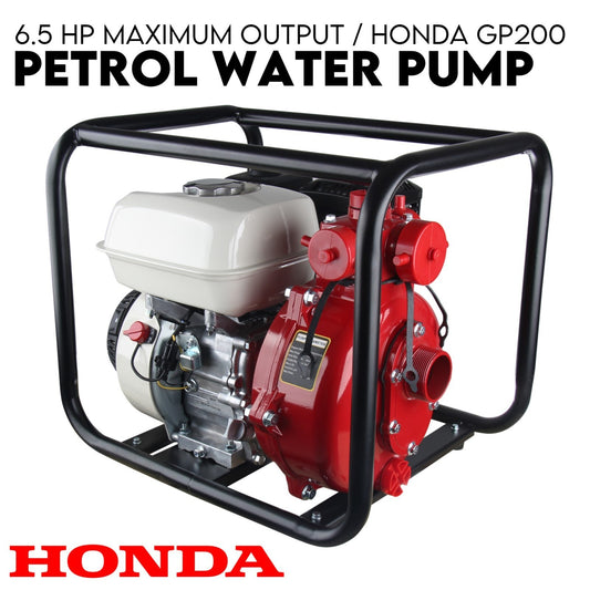 6.5HP Petrol Water Pump Honda GP200 Twin Impeller Irrigation Fire Fighting V379-PETRLWTRGP