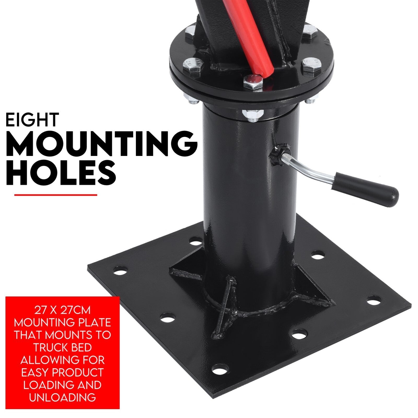 900kg Swivel Hydraulic Crane Hoist Jack UTE Trailer Truck Winch Pick up Lift V379-PKUPCRNBOX