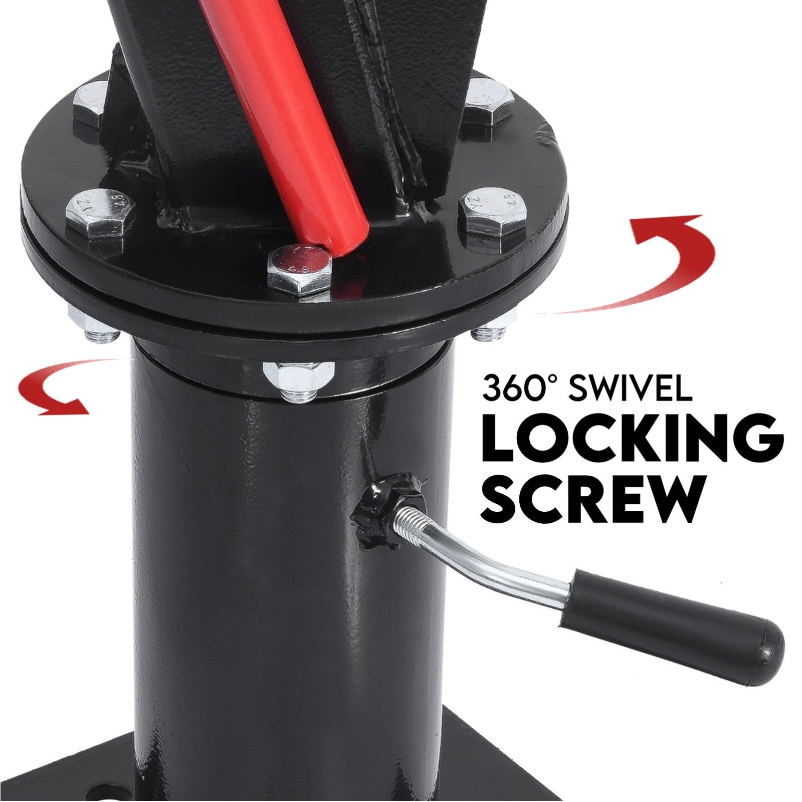 900kg Swivel Hydraulic Crane Hoist Jack UTE Trailer Truck Winch Pick up Lift V379-PKUPCRNBOX