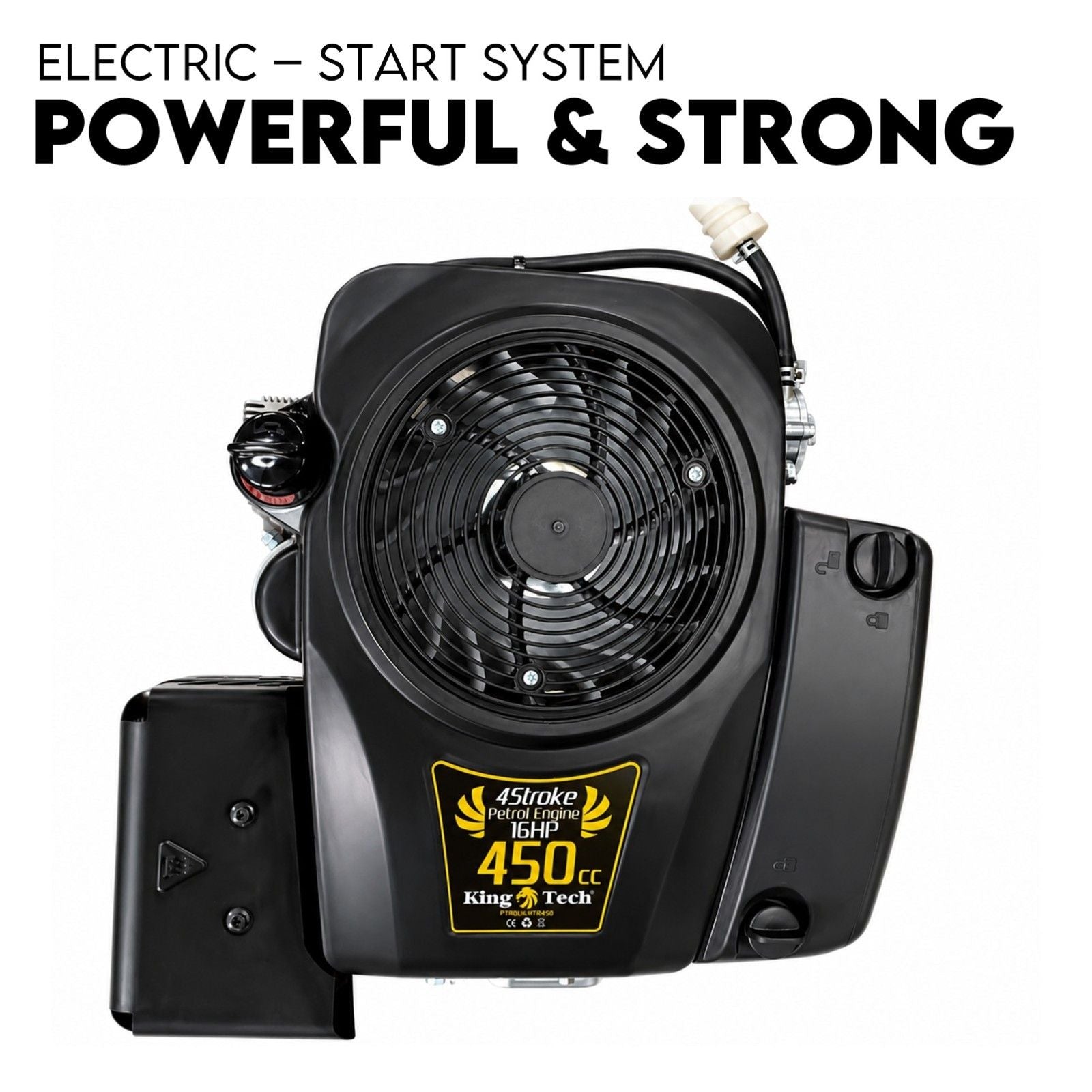 16HP Vertical Shaft Lawn Mower Engine Petrol 4 Stroke Ride on Motor V379-PTROLMTR451601