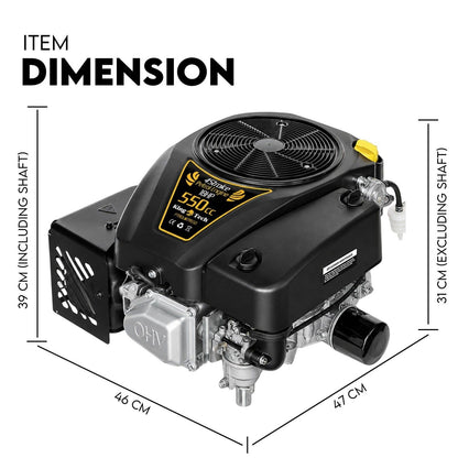 18HP Vertical Shaft Lawn Mower Engine Petrol Motor 4 Stroke OHV Ride On V379-PTROLMTR55