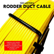 120Mx6MM Fish Tape Puller Fiberglass Wire Cable Running Duct Rodder V379-RODRDUCT612001