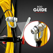 120Mx6MM Fish Tape Puller Fiberglass Wire Cable Running Duct Rodder V379-RODRDUCT612001