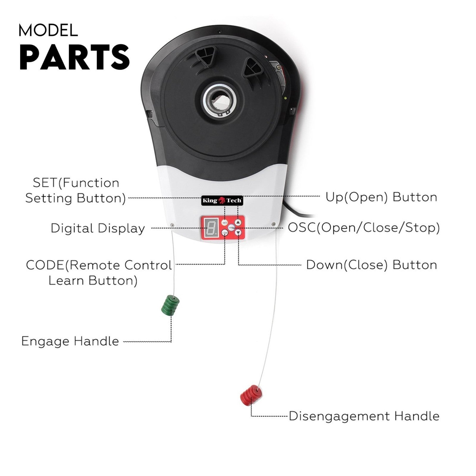1200N Automatic Roller Door Opener Garage Motor 4x Remote 22m2 Rolling V379-ROLLDOOR00