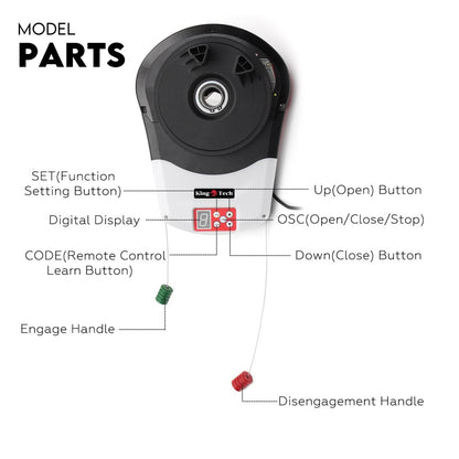 Automatic Roller Door Opener Garage Powerful 1200N Motor Garage 22m2; Rolling AU V379-ROLLDOOR002209