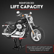 500kg Motorcycle Lift Scissor Jack Work Stand Motorbike Heavy Duty Bike V379-SCISSRSTND