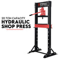 20 Ton Hydraulic Shop Press Workshop Jack Stand Bending Tool V379-SHOPRESS020008
