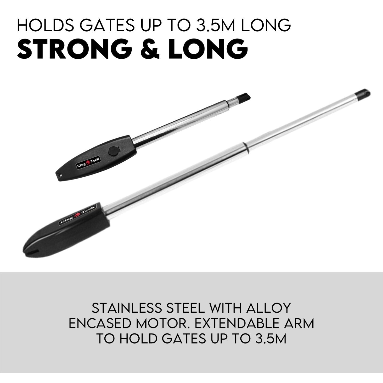 40W Full Solar Powered Automatic Remote Single Swing Gate Opener Battery V379-SNGLSOLAR0
